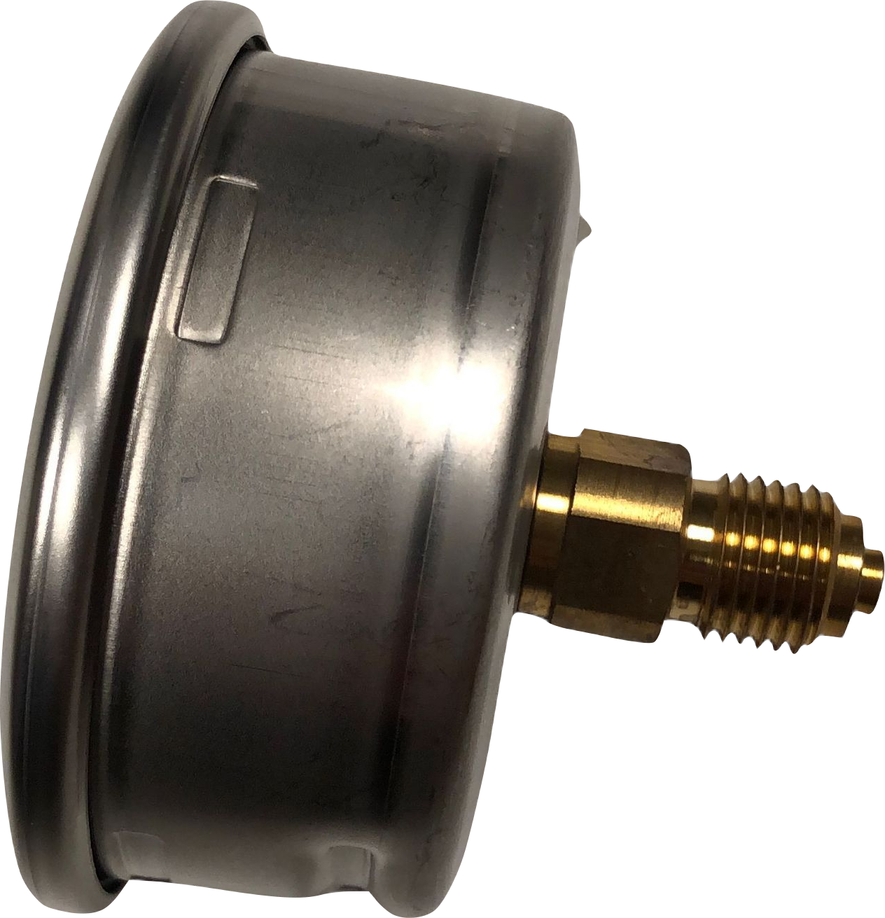 Manometer gefüllt Seitenansicht