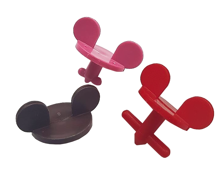 Clipse für Alu Sprosse - rot, rose, braun